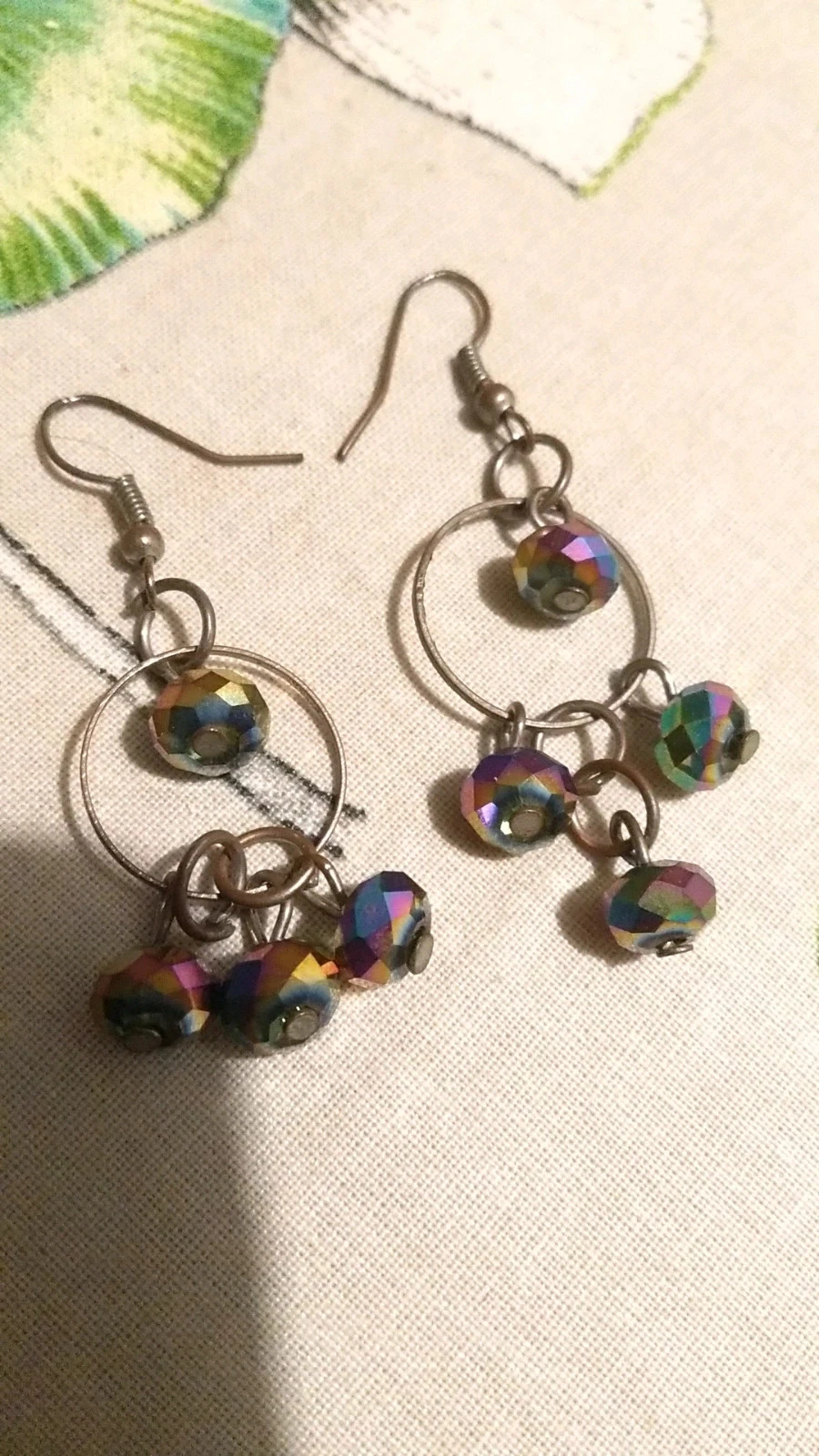 Holographic stainless steel earrings – photo 2
